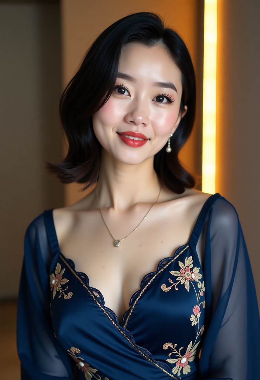 微风拂过的长廊海报